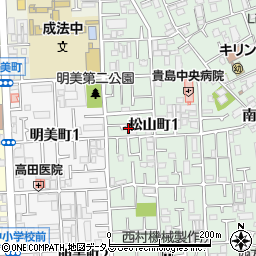 大阪府八尾市松山町1丁目5-25周辺の地図
