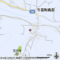 岡山県瀬戸内市牛窓町鹿忍4260-2周辺の地図
