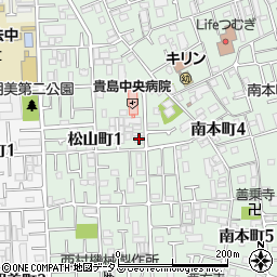 大阪府八尾市松山町1丁目4-16周辺の地図