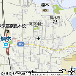 奈良県天理市櫟本町1490周辺の地図