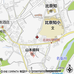 三重県名張市下比奈知1440周辺の地図