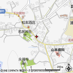 三重県名張市下比奈知1866-1周辺の地図