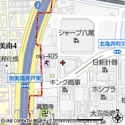 大阪府八尾市北亀井町3丁目2-41周辺の地図