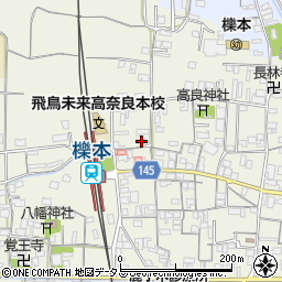 奈良県天理市櫟本町1509周辺の地図