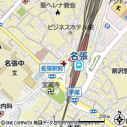 ローソン名張駅前店周辺の地図