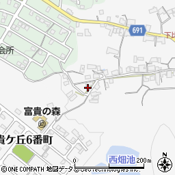 三重県名張市下比奈知2580周辺の地図