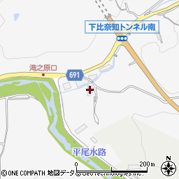三重県名張市下比奈知3704周辺の地図