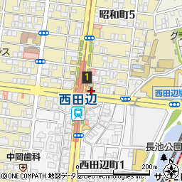 レントエステート株式会社　西田辺店周辺の地図