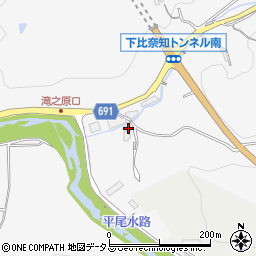 三重県名張市下比奈知3704-2周辺の地図
