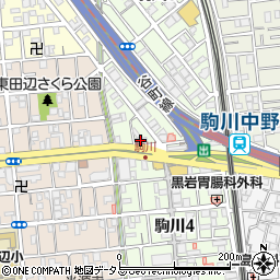 池田泉州銀行駒川町支店周辺の地図