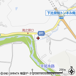 三重県名張市下比奈知3698-6周辺の地図