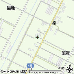 愛知県田原市西山町（福地）周辺の地図