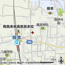 奈良県天理市櫟本町1502周辺の地図