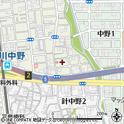 大阪府大阪市東住吉区西今川4丁目33周辺の地図