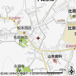三重県名張市下比奈知1842-2周辺の地図