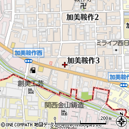 大阪府大阪市平野区加美鞍作3丁目周辺の地図