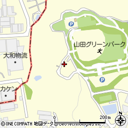 岡山市役所都市整備局　山田グリーンパーク周辺の地図