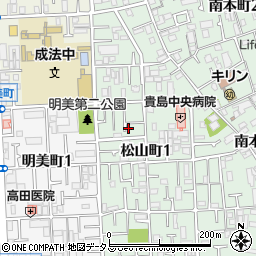 大阪府八尾市松山町1丁目2-15周辺の地図