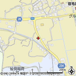 岡山県岡山市東区宿毛1307周辺の地図