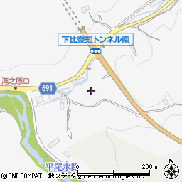 三重県名張市下比奈知3640周辺の地図