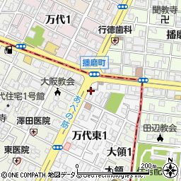 キングラム阿倍野播磨町店周辺の地図