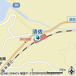 ＪＲ須佐駅前周辺の地図