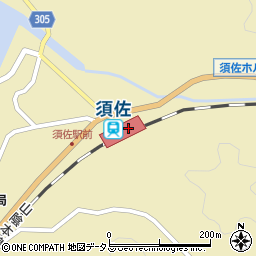 須佐駅周辺の地図