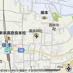 奈良県天理市櫟本町1496周辺の地図