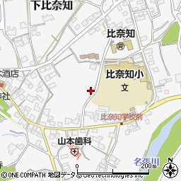 三重県名張市下比奈知1817周辺の地図