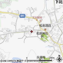 三重県名張市下比奈知2090周辺の地図
