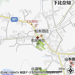 三重県名張市下比奈知2093-12周辺の地図