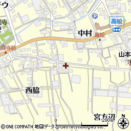 愛知県田原市高松町（宮方辺）周辺の地図