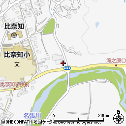 三重県名張市下比奈知1476-1周辺の地図