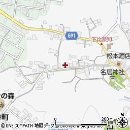 三重県名張市下比奈知2545-1周辺の地図
