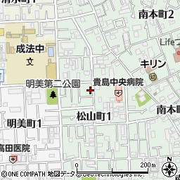 大阪府八尾市松山町1丁目2-6周辺の地図