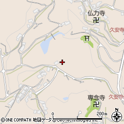 奈良県生駒郡平群町久安寺1252周辺の地図