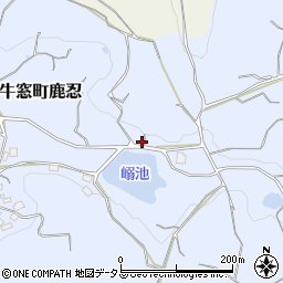 岡山県瀬戸内市牛窓町鹿忍2517-5周辺の地図