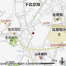 三重県名張市下比奈知1790周辺の地図