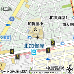 大阪市立加賀屋小学校周辺の地図