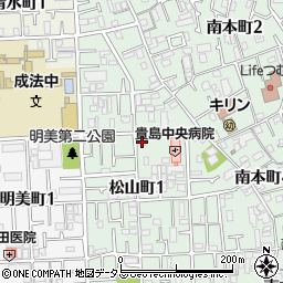 大阪府八尾市松山町1丁目3-1周辺の地図