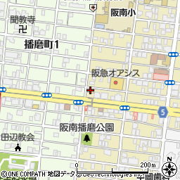 ローソン阪南町五丁目店周辺の地図