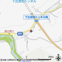 三重県名張市下比奈知3634-4周辺の地図