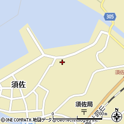 山口県萩市須佐浦東周辺の地図