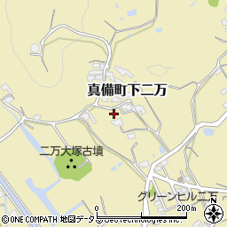 岡山県倉敷市真備町下二万1411-4周辺の地図