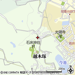 奈良県生駒郡平群町越木塚57周辺の地図