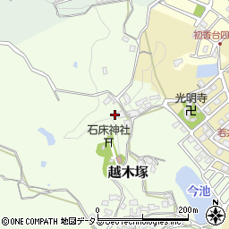 奈良県生駒郡平群町越木塚56周辺の地図