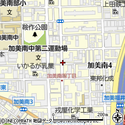 大阪府大阪市平野区加美南周辺の地図