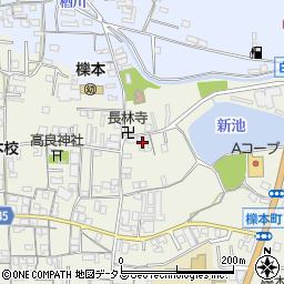 奈良県天理市櫟本町2217周辺の地図