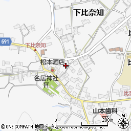 三重県名張市下比奈知2098周辺の地図