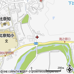 三重県名張市下比奈知周辺の地図